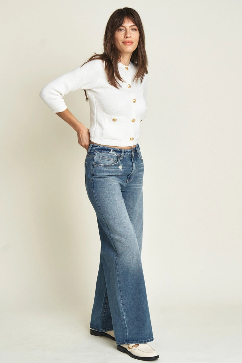MADISON MID RISE | BRIGHT BLUE WORN