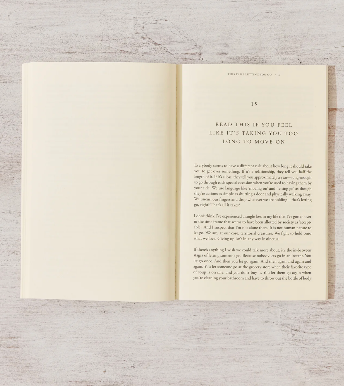 THIS IS ME LETTING YOU GO | BOOK