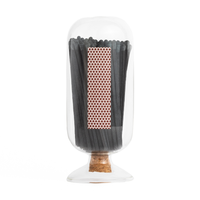 CLOCHE WITH BLACK MATCHSTICKS