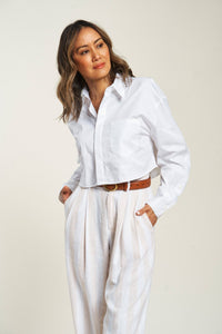 EVANSTON HIGH RISE TROUSER | SAND DUNE