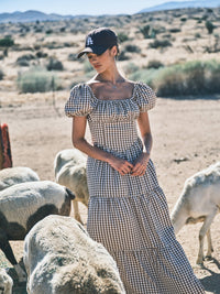 LAUREN GINGHAM MAXI DRESS