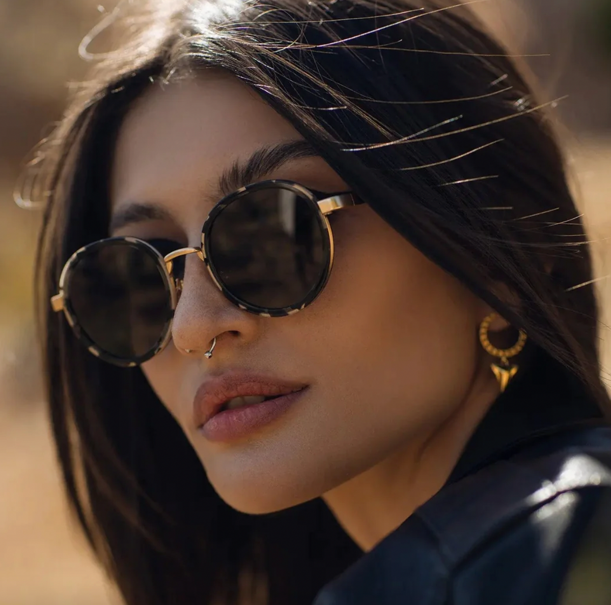 RIVER | BLACK TORTOISE/GOLD