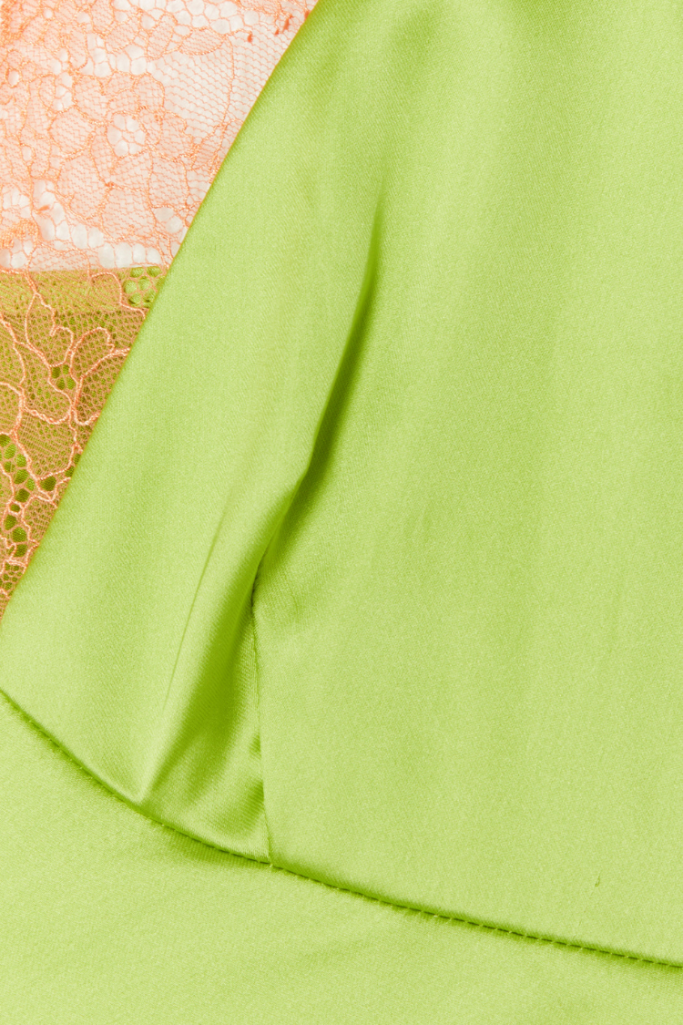 LIME AND CORAL LILY DRESS