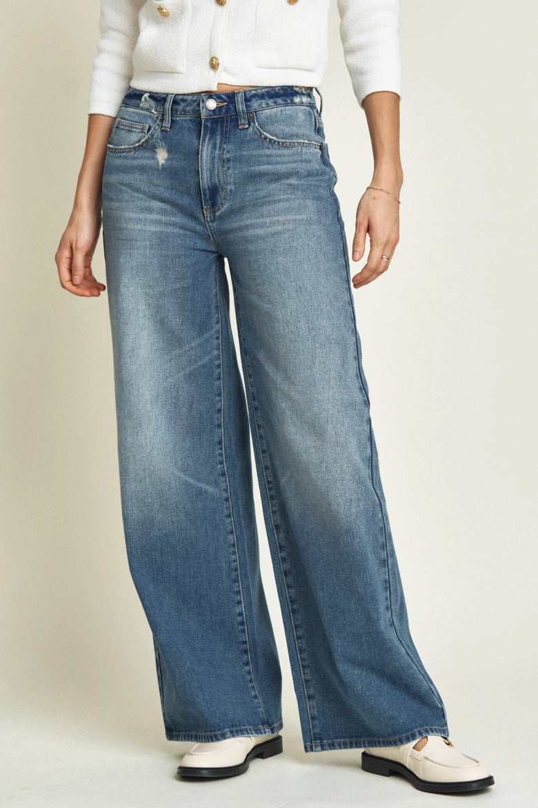 MADISON MID RISE | BRIGHT BLUE WORN