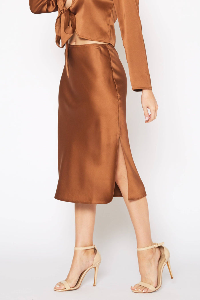 CARMELITA SLIT SKIRT