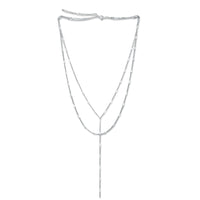 CAMILLA DAINTY LARIAT CHAIN NECKLACE