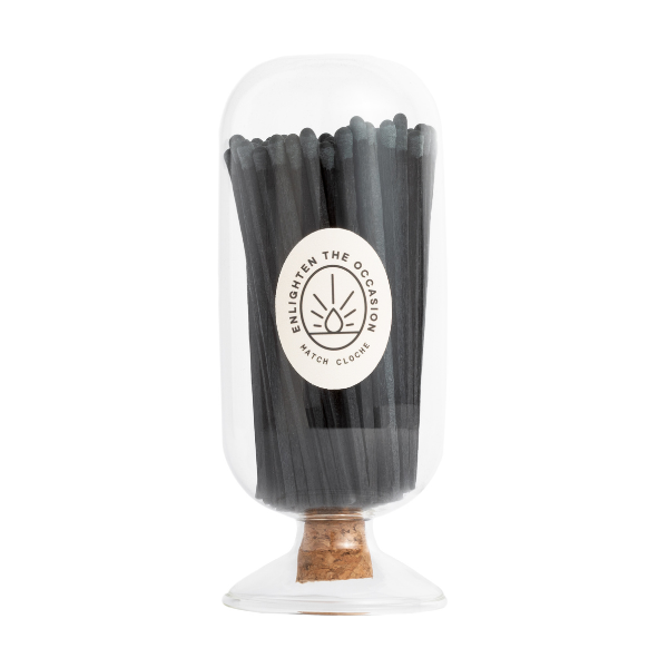 CLOCHE WITH BLACK MATCHSTICKS