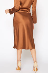 CARMELITA SLIT SKIRT
