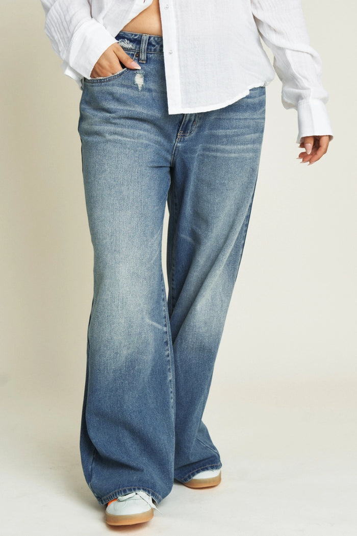 MADISON MID RISE | BRIGHT BLUE WORN