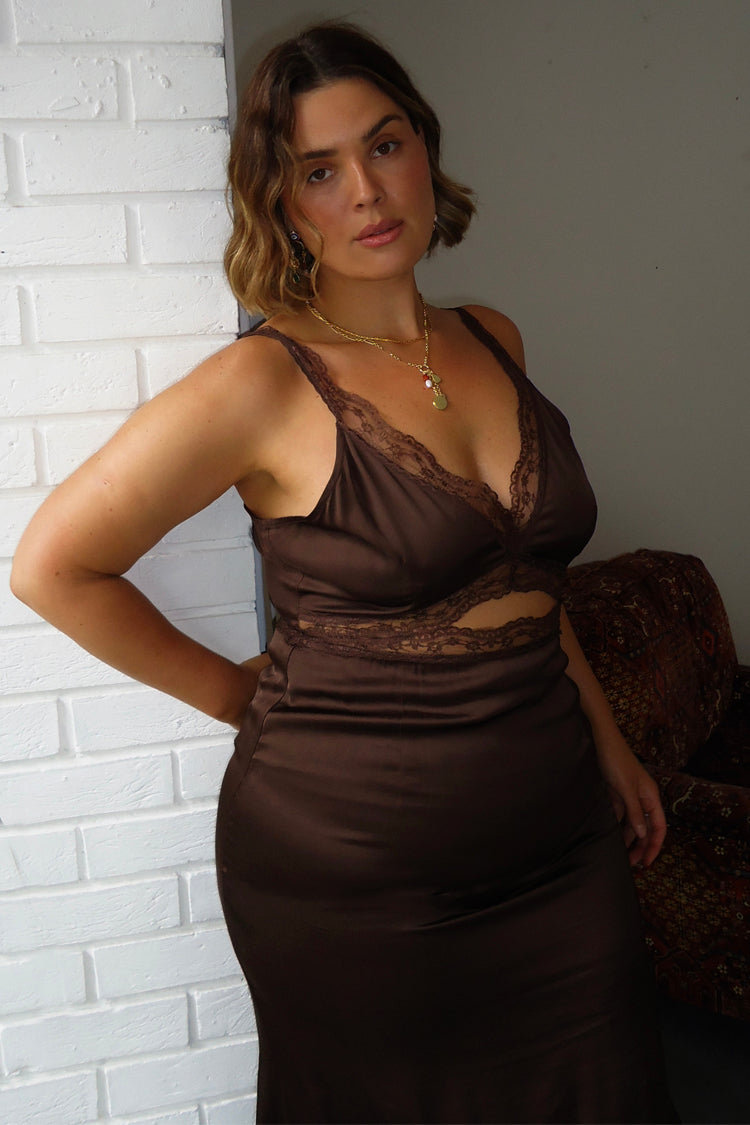CHOCOLATE MIMI DRESS