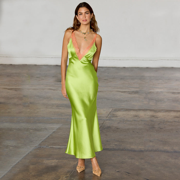 LIME AND CORAL LILY DRESS