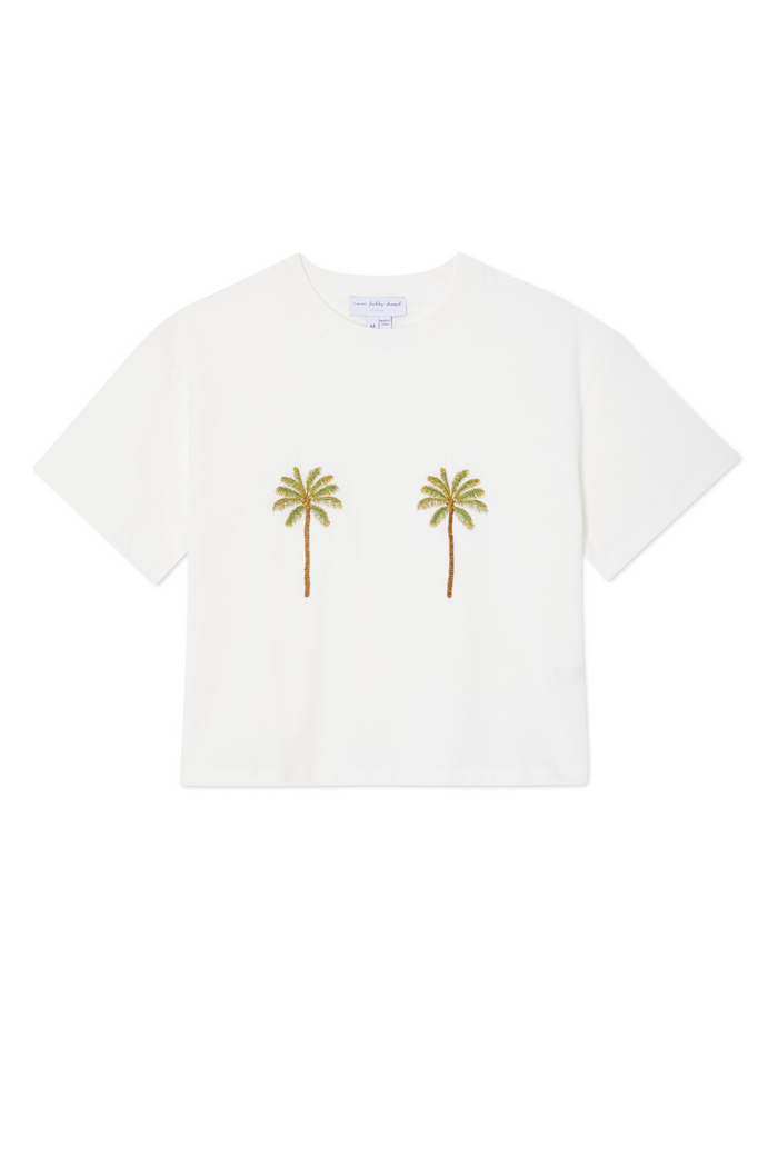 EMBROIDERED PALM T-SHIRT