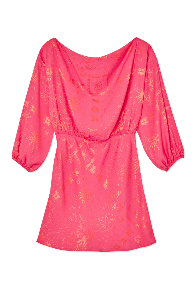 MINI TILLY DRESS | PINK SAFARI