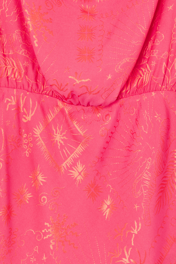 MINI TILLY DRESS | PINK SAFARI