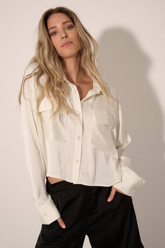 ZELLA BUTTON UP
