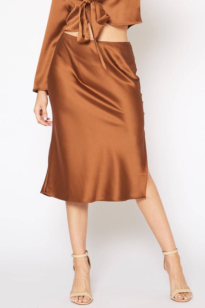 CARMELITA SLIT SKIRT