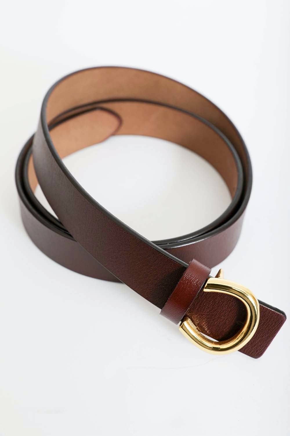 MINIMALIST LEATHER HORSESHOE BELT