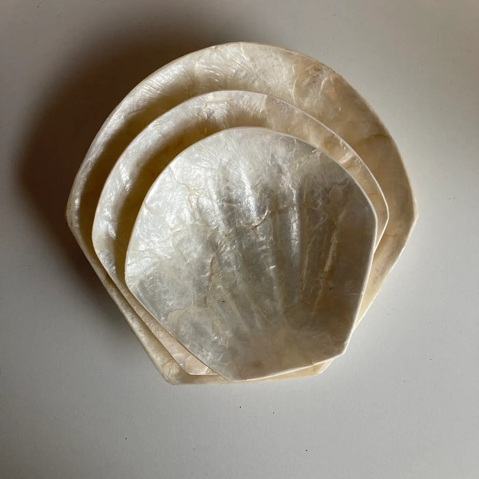 MOTHER OF PEARL SHELL DISH | LARGE