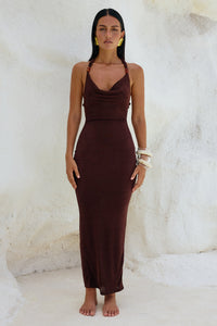 ENORA MAXI DRESS | ESPRESSO