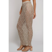 CRYSTAL KNIT MAXI SKIRT