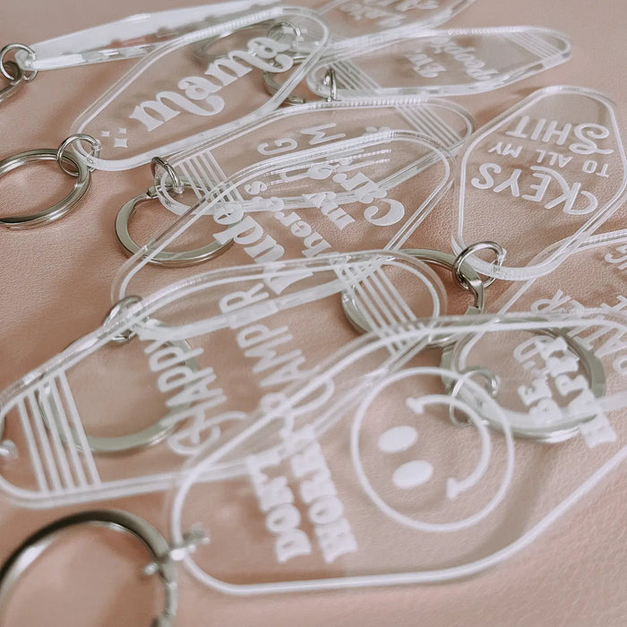 MOTEL KEYCHAIN | CLEAR