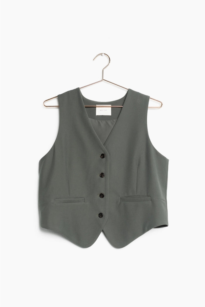 THE LEOLA VEST | OLIVE