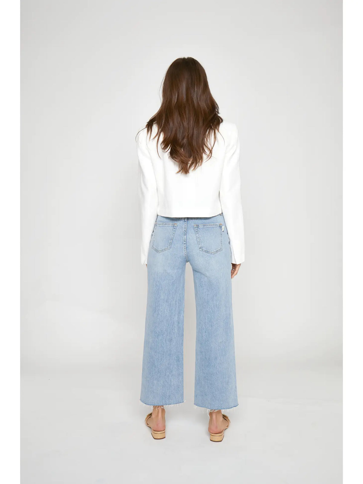 ABERDEEN WIDE LEG CROP | LIGHT INDIGO