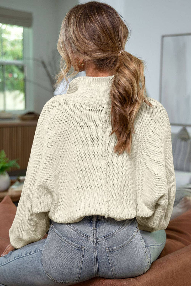 PEARL BUTTON SWEATER