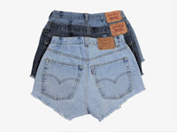 UPCYCLED VINTAGE DENIM LEVI SHORTS