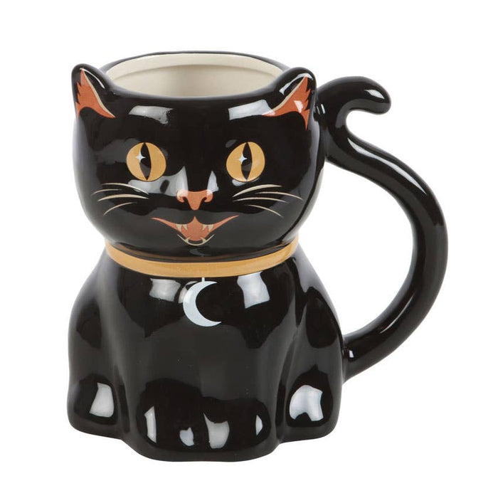 SPOOKY BLACK CAT HALLOWEEN MUG