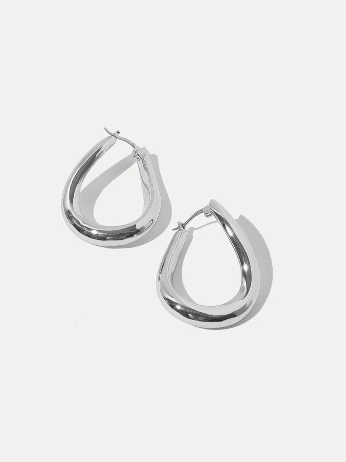 DIANA HOOPS | SILVER