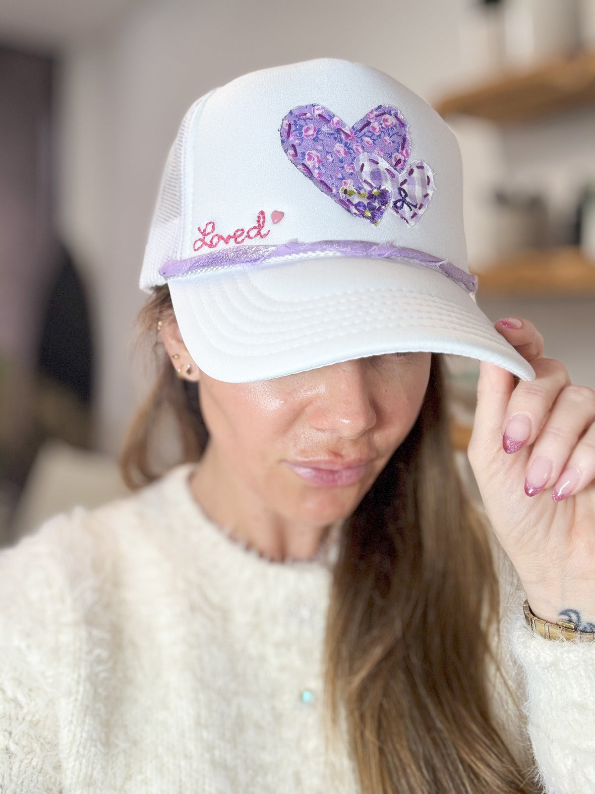 CUSTOM VALENTINES HAT | PURPLE