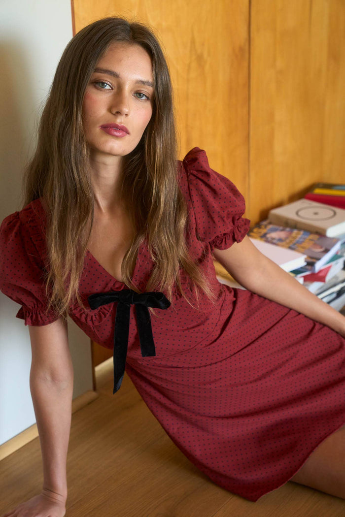 CHERRY NOIR DRESS
