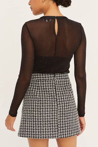 CELINE LUREX MESH TOP