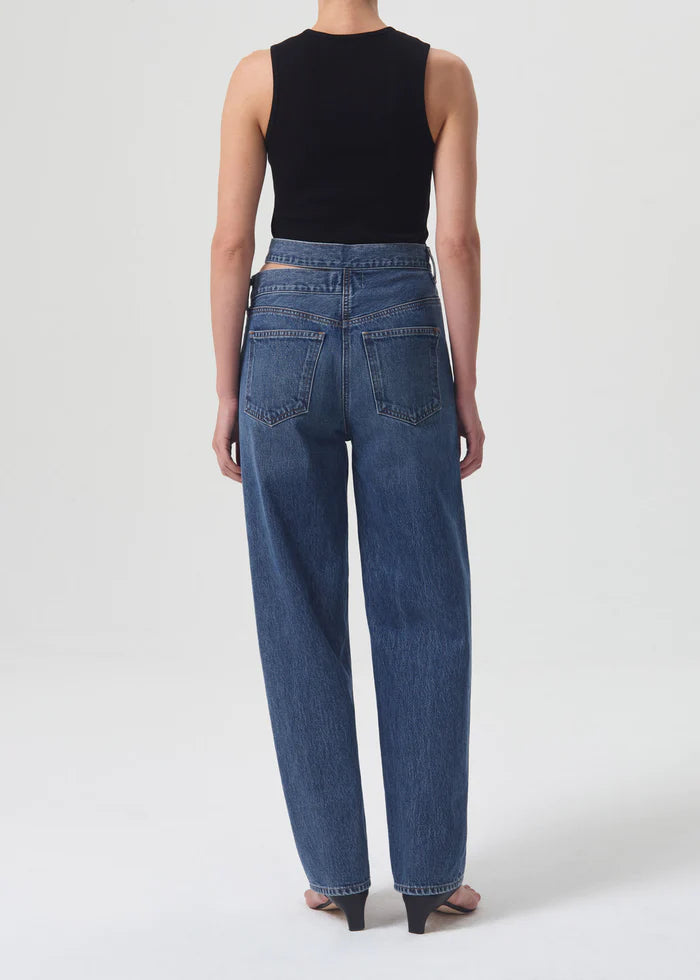 BROKEN WAISTBAND JEAN HIGH RISE