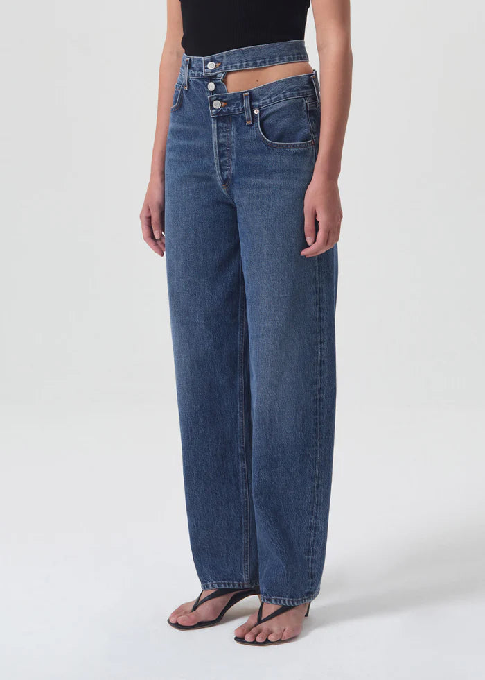 BROKEN WAISTBAND JEAN HIGH RISE