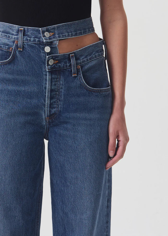 BROKEN WAISTBAND JEAN HIGH RISE