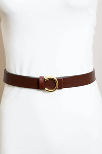 MINIMALIST LEATHER HORSESHOE BELT