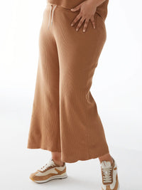 ORGANIC THERMAL WIDE LEG PANT - Sedona