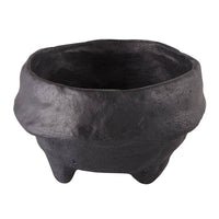 PAPER MACHE BOWL | BLACK