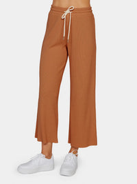 ORGANIC THERMAL WIDE LEG PANT - Sedona